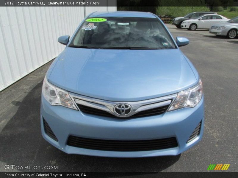 Clearwater Blue Metallic / Ash 2012 Toyota Camry LE
