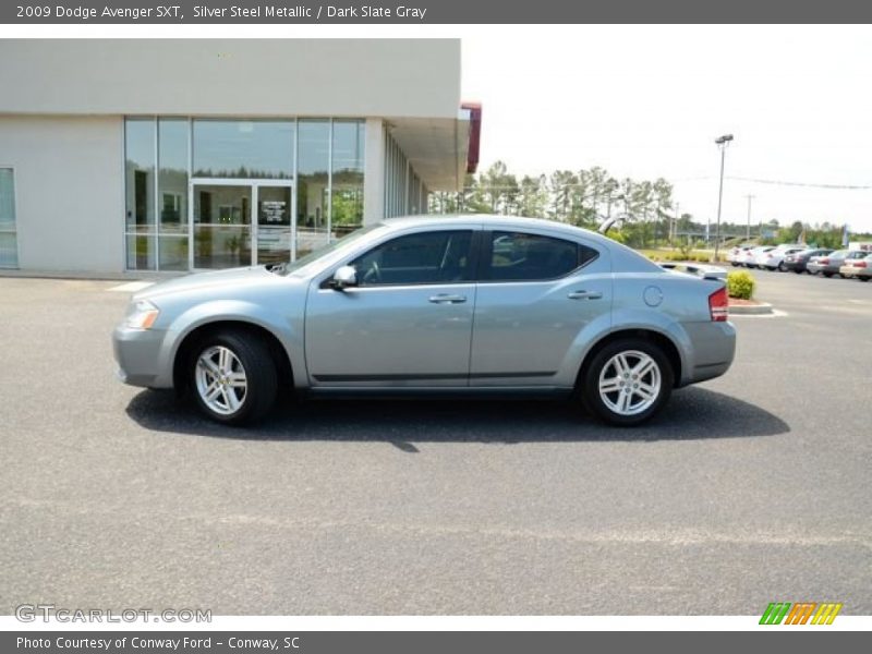 Silver Steel Metallic / Dark Slate Gray 2009 Dodge Avenger SXT