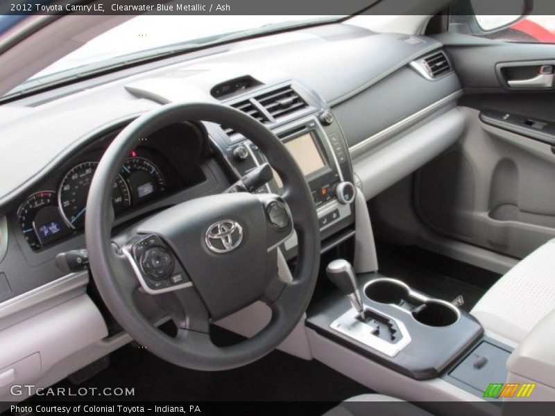 Clearwater Blue Metallic / Ash 2012 Toyota Camry LE