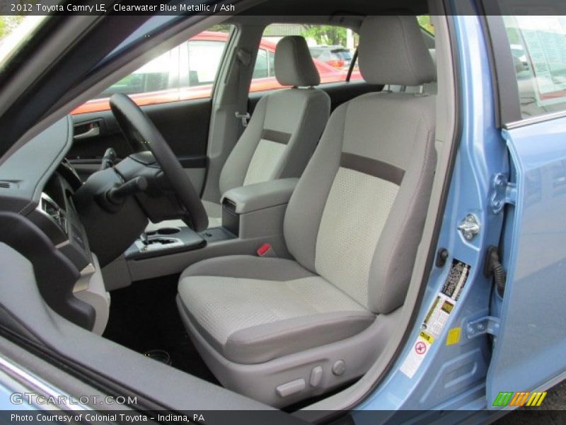 Clearwater Blue Metallic / Ash 2012 Toyota Camry LE