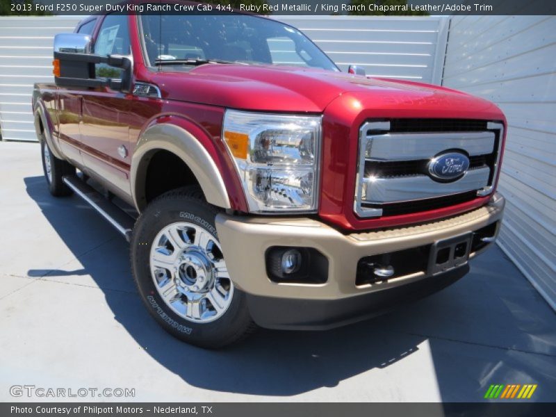 Front 3/4 View of 2013 F250 Super Duty King Ranch Crew Cab 4x4
