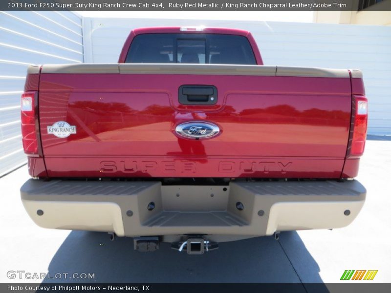 Ruby Red Metallic / King Ranch Chaparral Leather/Adobe Trim 2013 Ford F250 Super Duty King Ranch Crew Cab 4x4