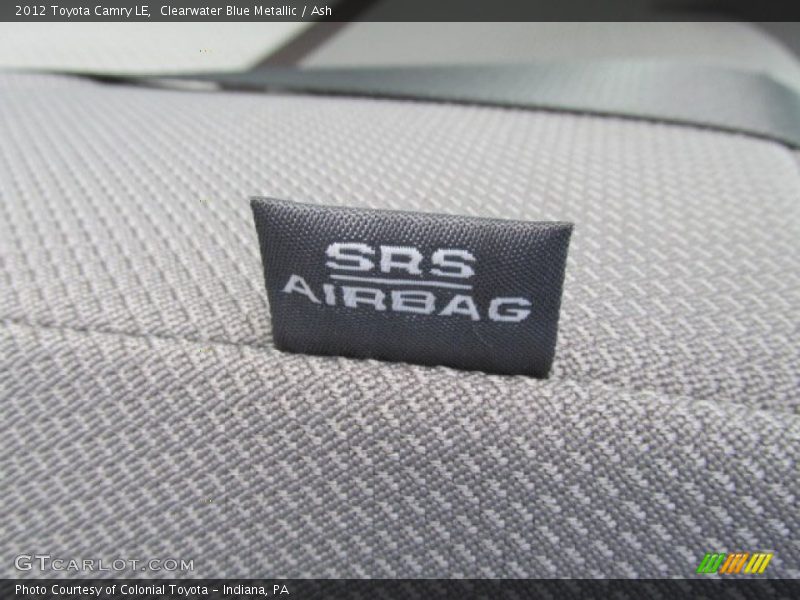 Clearwater Blue Metallic / Ash 2012 Toyota Camry LE