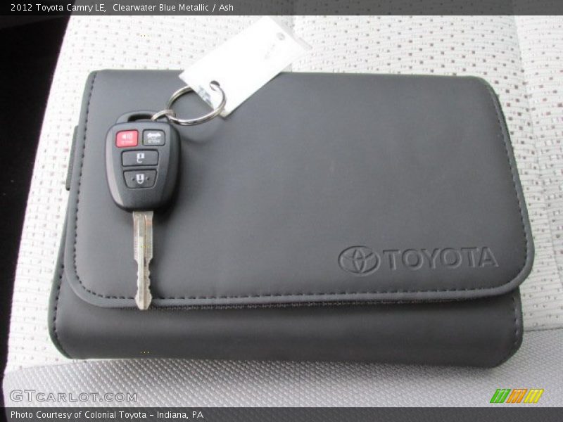 Clearwater Blue Metallic / Ash 2012 Toyota Camry LE