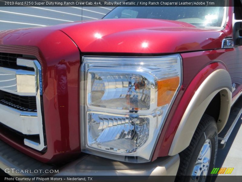 Ruby Red Metallic / King Ranch Chaparral Leather/Adobe Trim 2013 Ford F250 Super Duty King Ranch Crew Cab 4x4