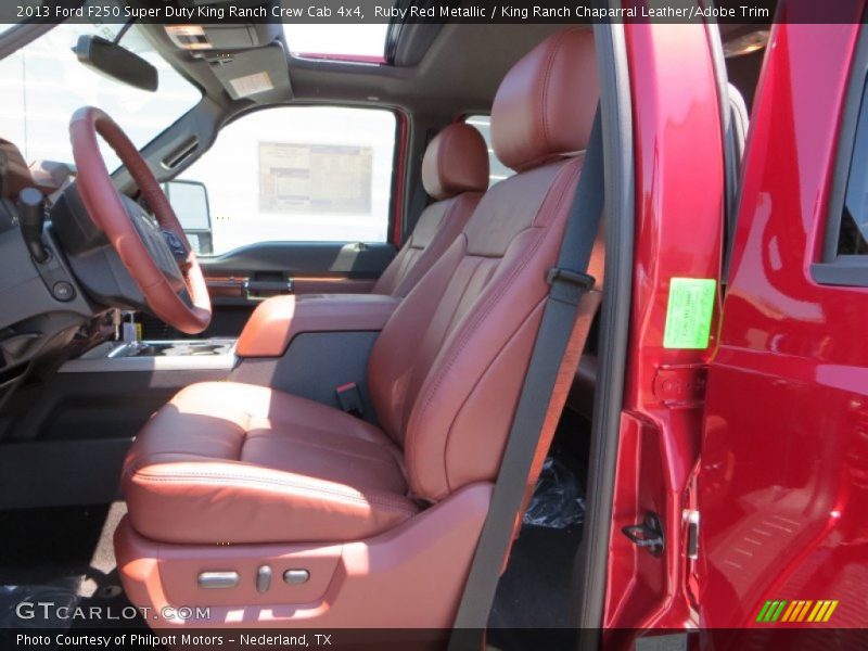 Front Seat of 2013 F250 Super Duty King Ranch Crew Cab 4x4