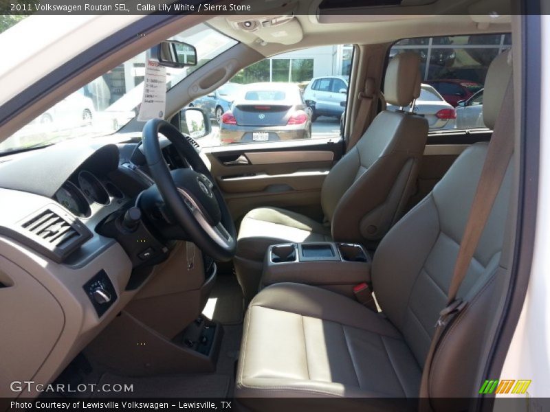 Calla Lily White / Sierra Stone 2011 Volkswagen Routan SEL