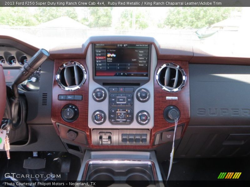 Ruby Red Metallic / King Ranch Chaparral Leather/Adobe Trim 2013 Ford F250 Super Duty King Ranch Crew Cab 4x4