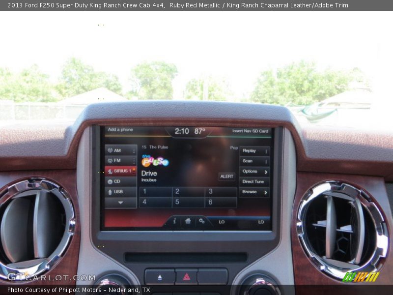 Ruby Red Metallic / King Ranch Chaparral Leather/Adobe Trim 2013 Ford F250 Super Duty King Ranch Crew Cab 4x4