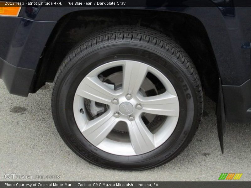 True Blue Pearl / Dark Slate Gray 2013 Jeep Patriot Latitude 4x4