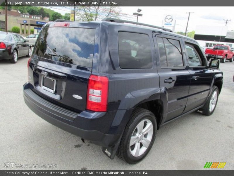 True Blue Pearl / Dark Slate Gray 2013 Jeep Patriot Latitude 4x4