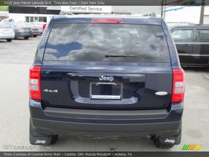 True Blue Pearl / Dark Slate Gray 2013 Jeep Patriot Latitude 4x4