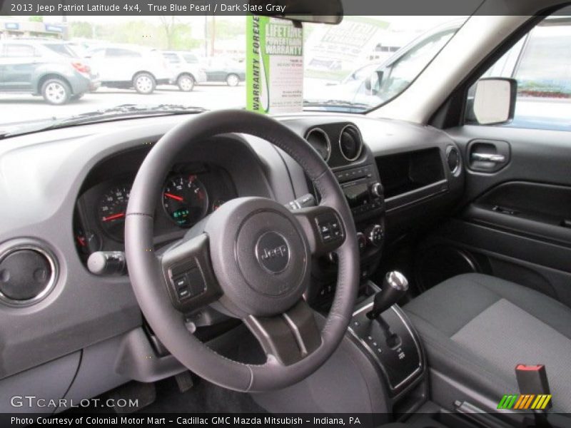 True Blue Pearl / Dark Slate Gray 2013 Jeep Patriot Latitude 4x4