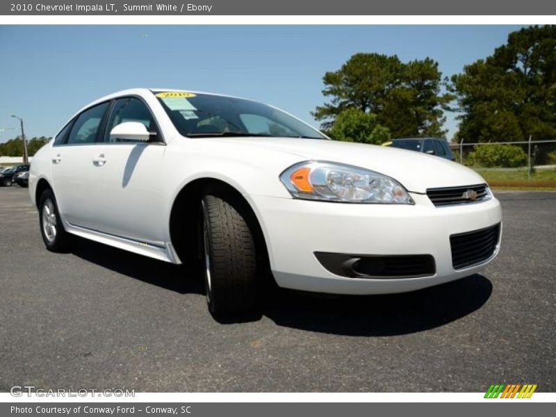 Summit White / Ebony 2010 Chevrolet Impala LT