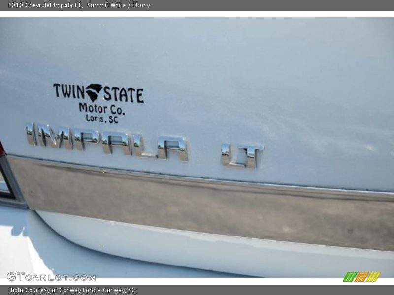 Summit White / Ebony 2010 Chevrolet Impala LT