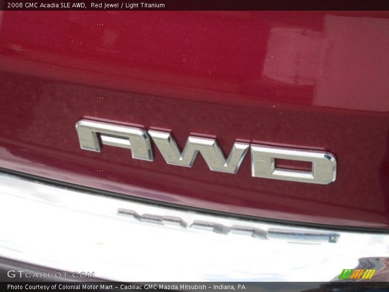 Red Jewel / Light Titanium 2008 GMC Acadia SLE AWD