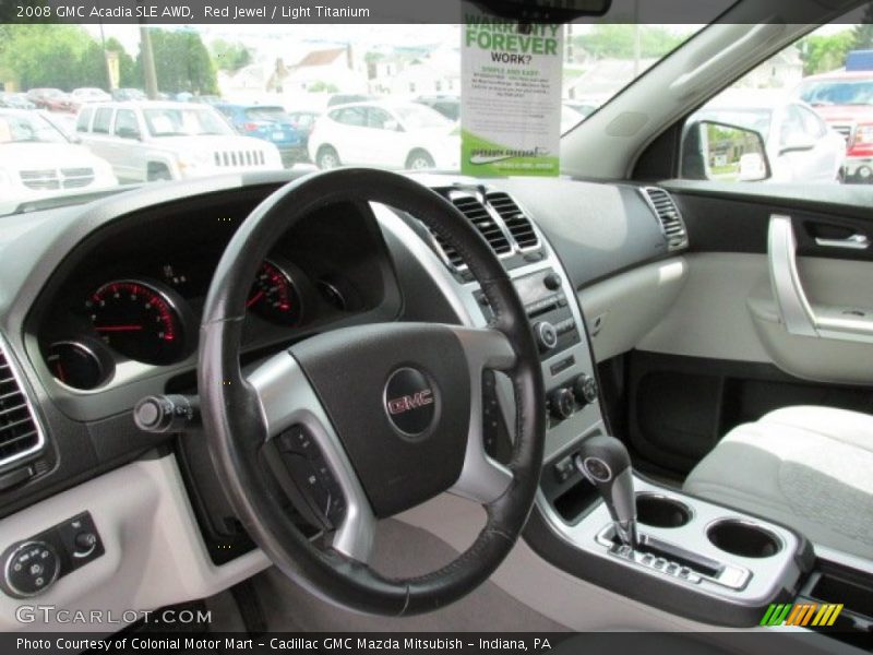 Red Jewel / Light Titanium 2008 GMC Acadia SLE AWD