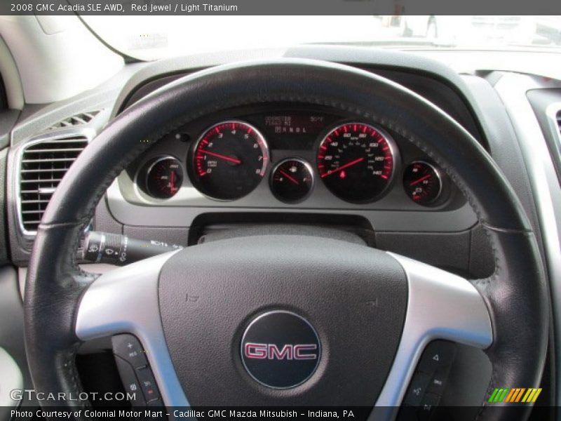 Red Jewel / Light Titanium 2008 GMC Acadia SLE AWD