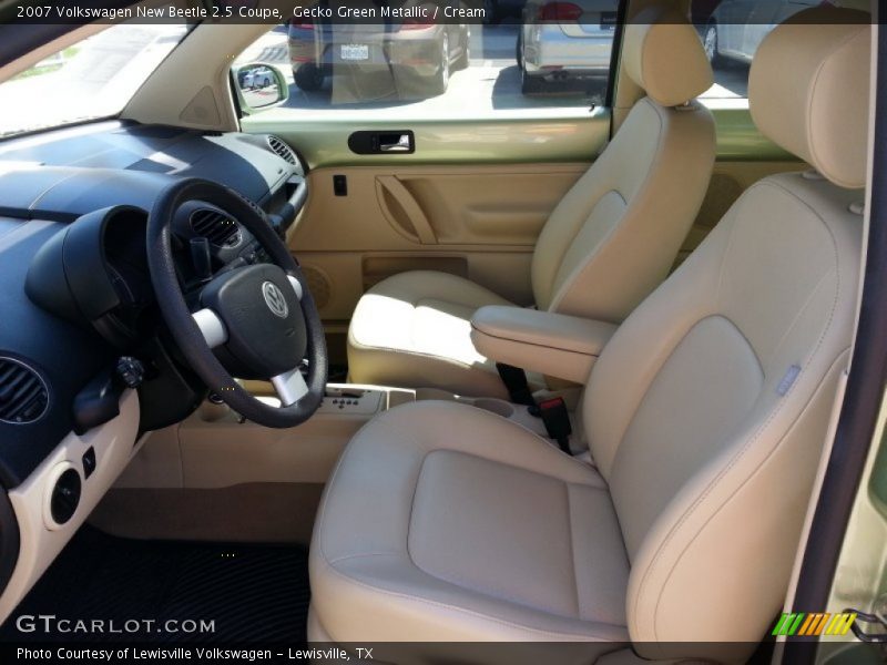 Gecko Green Metallic / Cream 2007 Volkswagen New Beetle 2.5 Coupe
