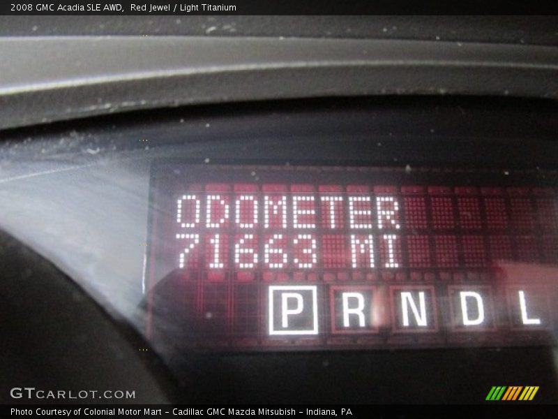 Red Jewel / Light Titanium 2008 GMC Acadia SLE AWD