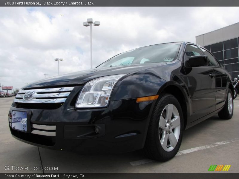 Black Ebony / Charcoal Black 2008 Ford Fusion SE