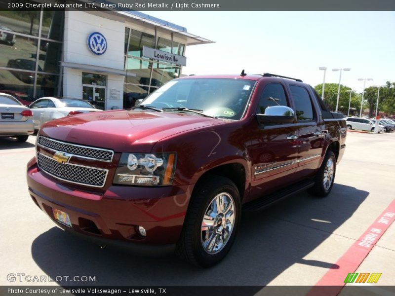 Deep Ruby Red Metallic / Light Cashmere 2009 Chevrolet Avalanche LTZ