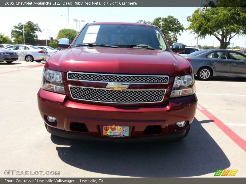 Deep Ruby Red Metallic / Light Cashmere 2009 Chevrolet Avalanche LTZ