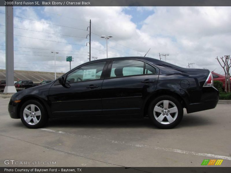 Black Ebony / Charcoal Black 2008 Ford Fusion SE