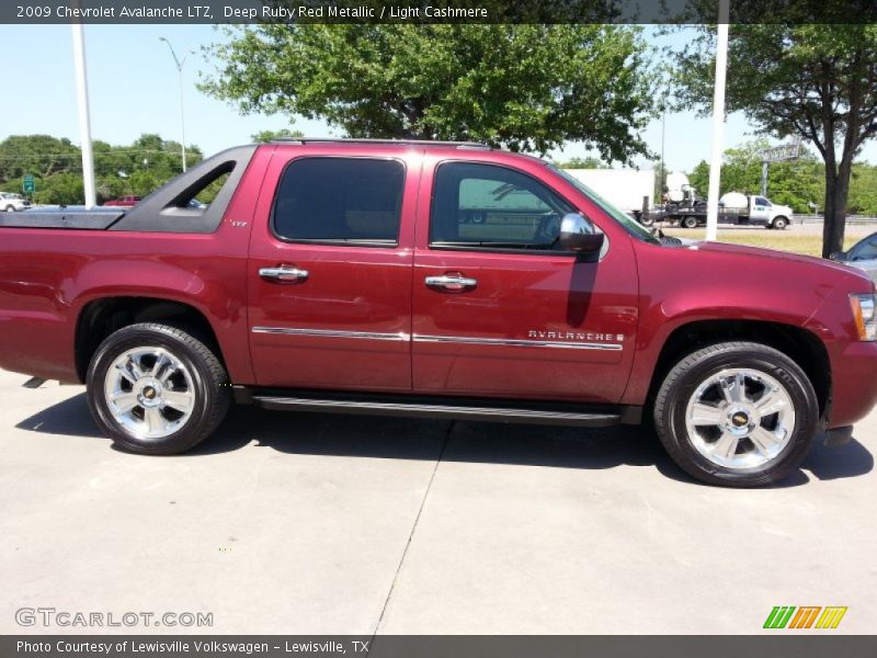 Deep Ruby Red Metallic / Light Cashmere 2009 Chevrolet Avalanche LTZ