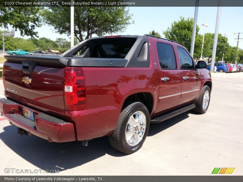 Deep Ruby Red Metallic / Light Cashmere 2009 Chevrolet Avalanche LTZ