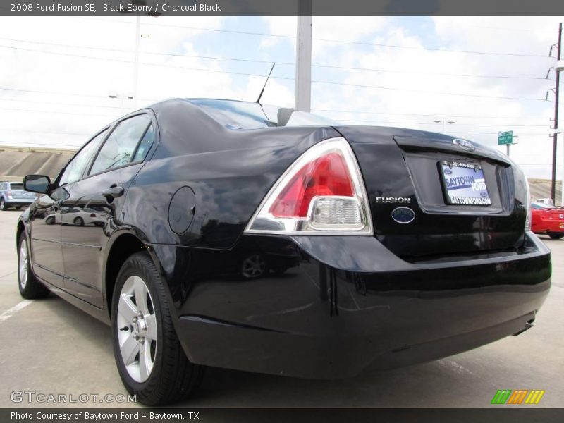 Black Ebony / Charcoal Black 2008 Ford Fusion SE