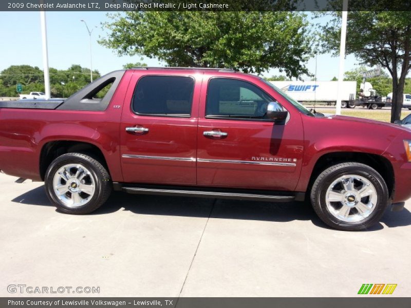 Deep Ruby Red Metallic / Light Cashmere 2009 Chevrolet Avalanche LTZ