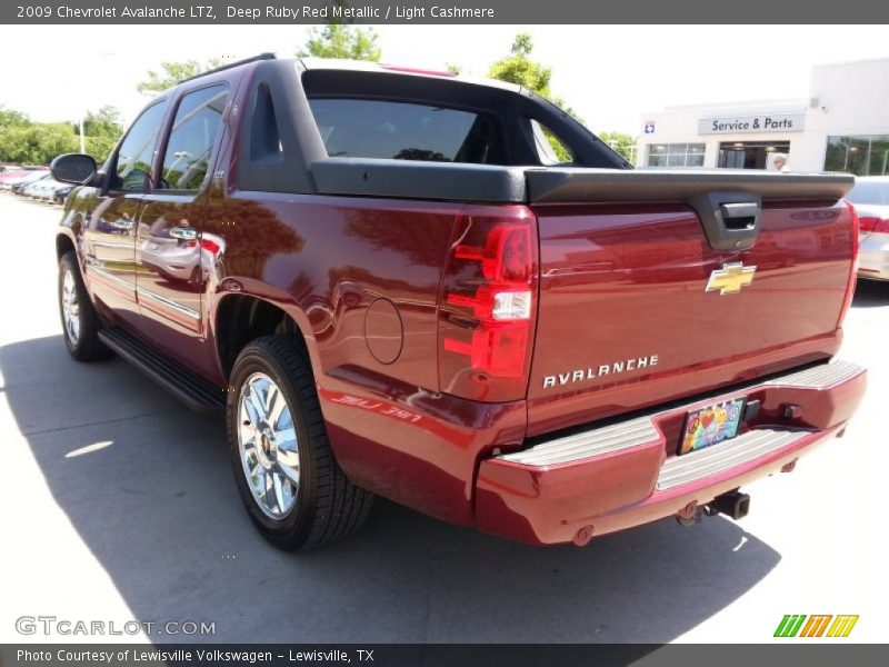 Deep Ruby Red Metallic / Light Cashmere 2009 Chevrolet Avalanche LTZ