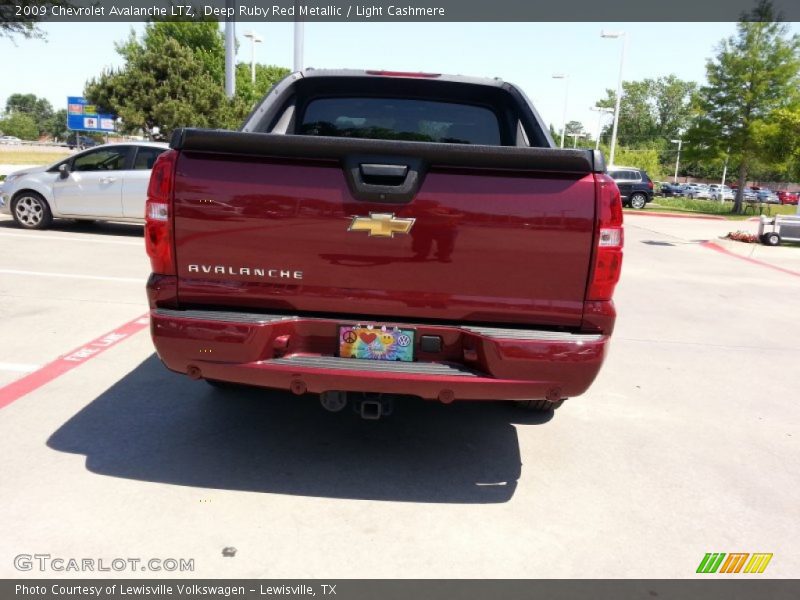 Deep Ruby Red Metallic / Light Cashmere 2009 Chevrolet Avalanche LTZ