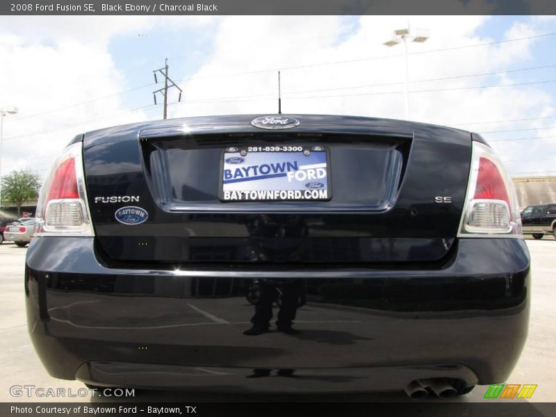 Black Ebony / Charcoal Black 2008 Ford Fusion SE