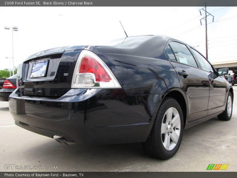 Black Ebony / Charcoal Black 2008 Ford Fusion SE