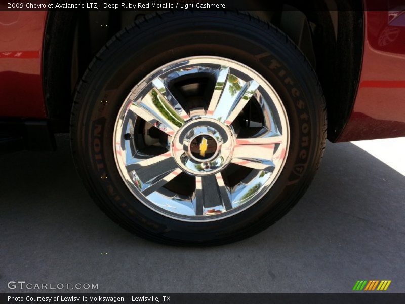 Deep Ruby Red Metallic / Light Cashmere 2009 Chevrolet Avalanche LTZ