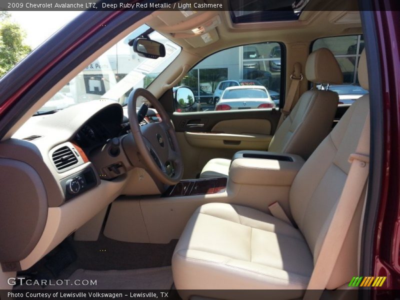 Deep Ruby Red Metallic / Light Cashmere 2009 Chevrolet Avalanche LTZ