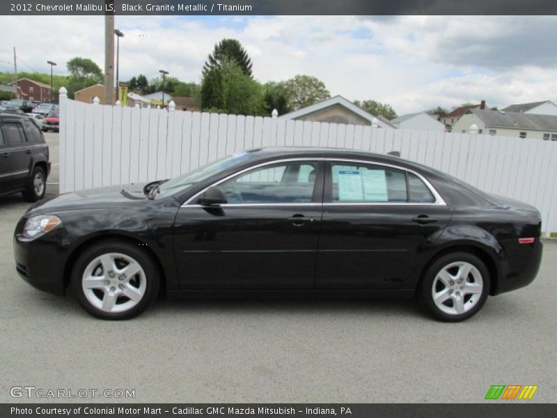 Black Granite Metallic / Titanium 2012 Chevrolet Malibu LS
