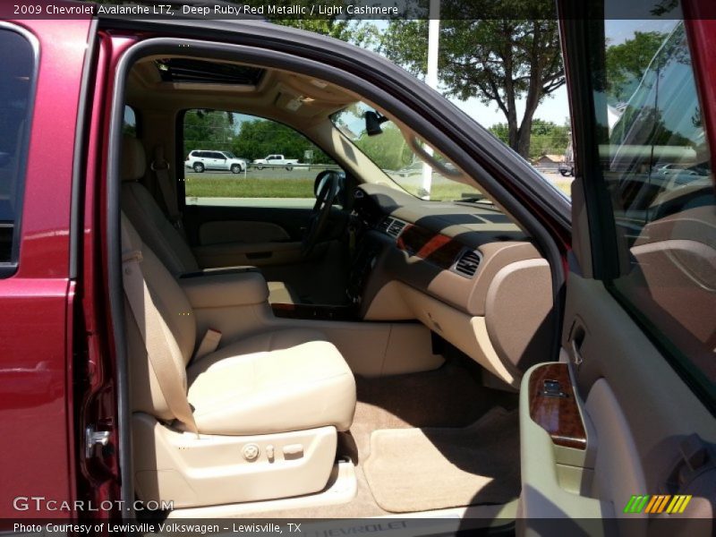 Deep Ruby Red Metallic / Light Cashmere 2009 Chevrolet Avalanche LTZ
