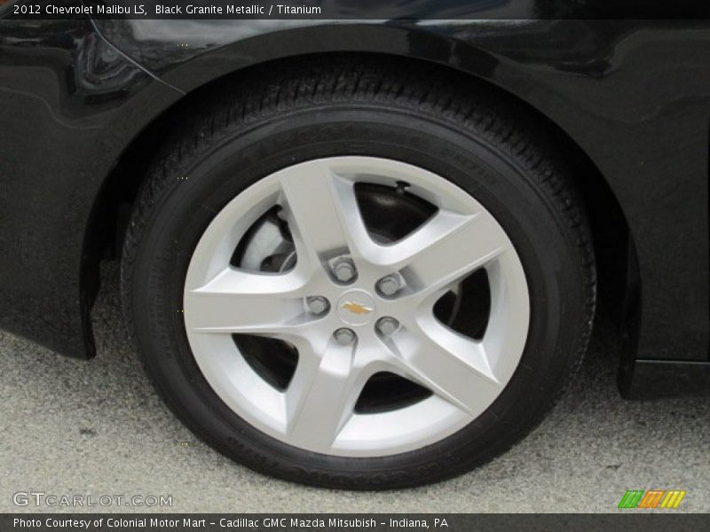 Black Granite Metallic / Titanium 2012 Chevrolet Malibu LS