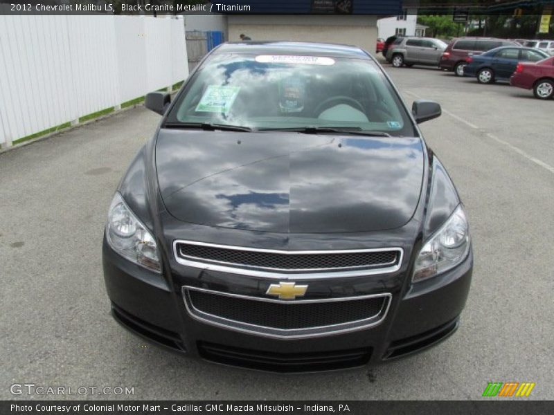 Black Granite Metallic / Titanium 2012 Chevrolet Malibu LS