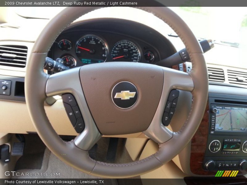 Deep Ruby Red Metallic / Light Cashmere 2009 Chevrolet Avalanche LTZ