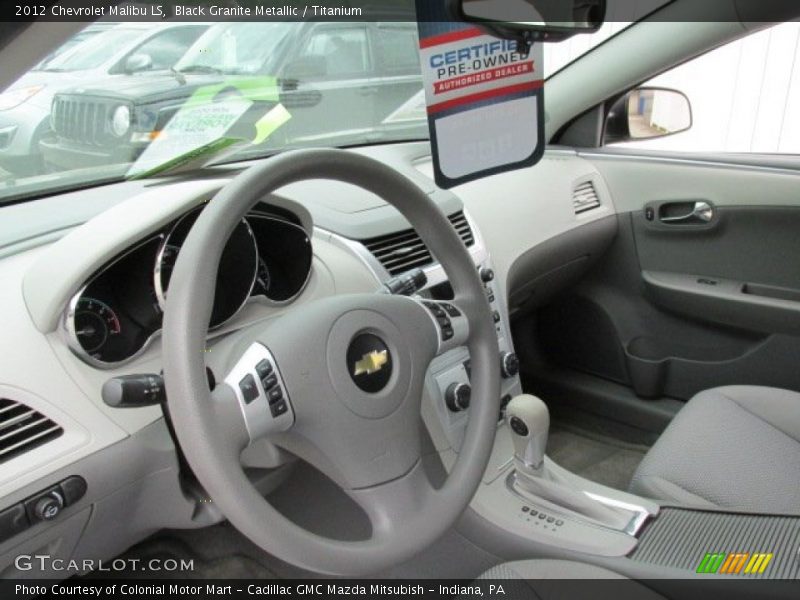 Black Granite Metallic / Titanium 2012 Chevrolet Malibu LS
