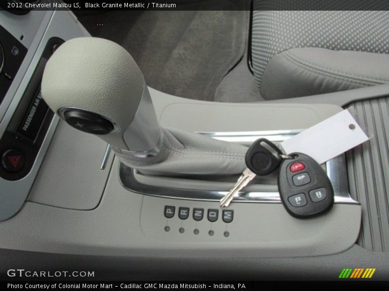 Black Granite Metallic / Titanium 2012 Chevrolet Malibu LS