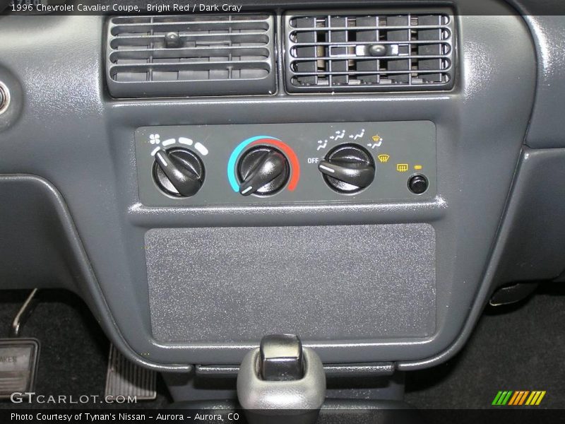 Bright Red / Dark Gray 1996 Chevrolet Cavalier Coupe