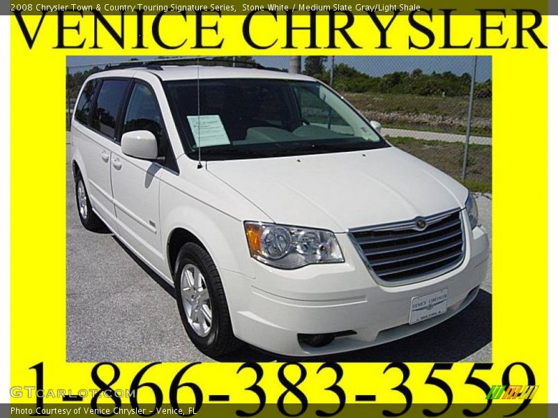 Stone White / Medium Slate Gray/Light Shale 2008 Chrysler Town & Country Touring Signature Series