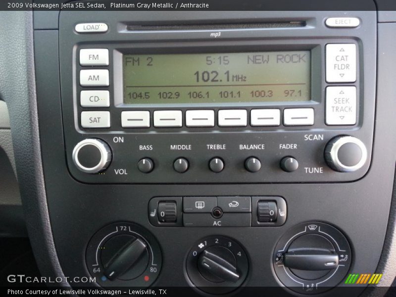 Platinum Gray Metallic / Anthracite 2009 Volkswagen Jetta SEL Sedan