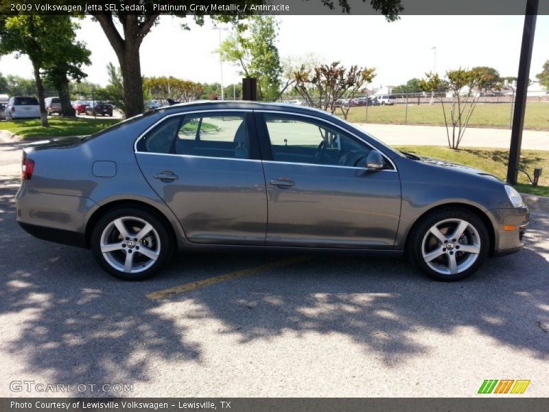 Platinum Gray Metallic / Anthracite 2009 Volkswagen Jetta SEL Sedan