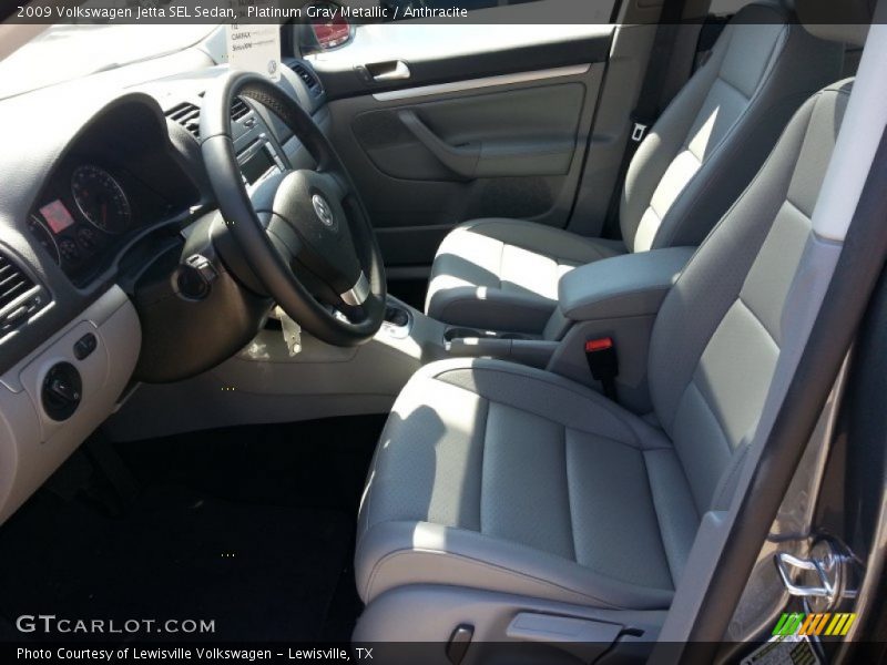 Platinum Gray Metallic / Anthracite 2009 Volkswagen Jetta SEL Sedan